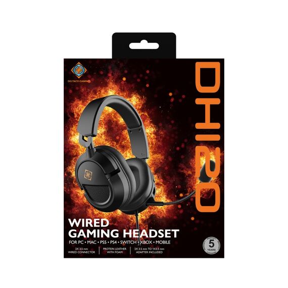Deltaco Gaming GAM-203 Kopfhörer & Headset Kabelgebunden Kopfband Schwarz, 8 image