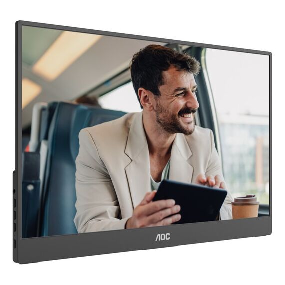 AOC 16T20E2 TV-Gerät/Monitor tragbar Tragbarer Monitor Schwarz 39,6 cm (15.6") LED 1920 x 1080 Pixel, 6 image