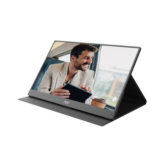 AOC 16T20E2 TV-Gerät/Monitor tragbar Tragbarer Monitor Schwarz 39,6 cm (15.6") LED 1920 x 1080 Pixel, 7 image