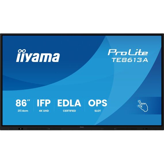 iiyama TE8613A-B2AG Signage-Display Kiosk-Design 2,17 m (85.6") WLAN 500 cd/m² 4K Ultra HD Schwarz Touchscreen Eingebauter Prozessor Android 24/7, 3 image
