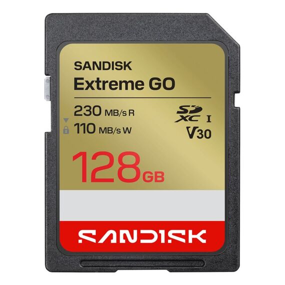 SanDisk Extreme GO 128 GB SDXC UHS-I, Kapazität: 128 GB