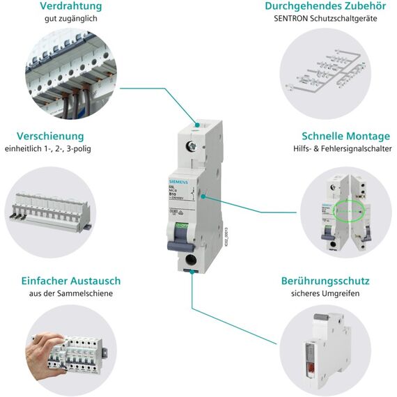 Siemens LS-SCHALTER 6KA 3+N-POL C16, 8 image