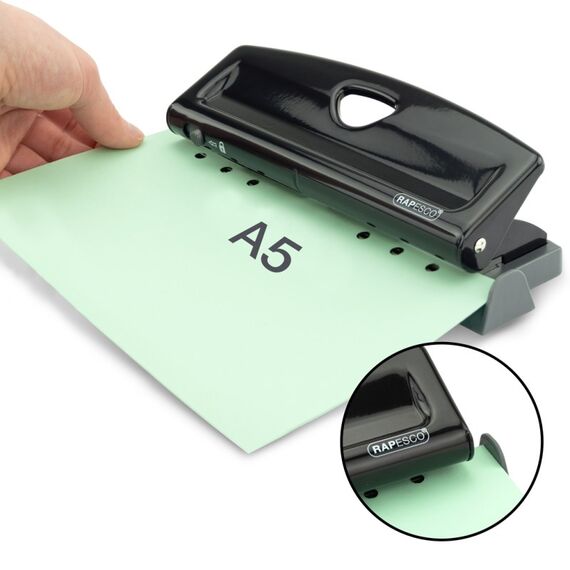 Rapesco 1725 Locher 9 Blätter Schwarz, 3 image