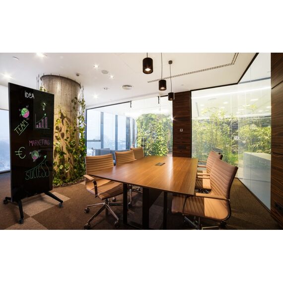 Legamaster Mobiles Glasboard 90x175cm schwarz, Farbe: Schwarz, 3 image