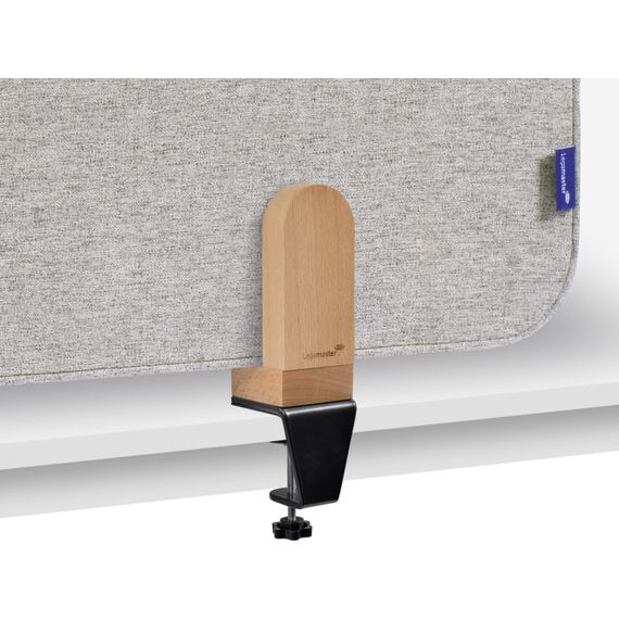 Legamaster ELEMENTS Tischtrennwand akustik 60x160cm grau Klammern