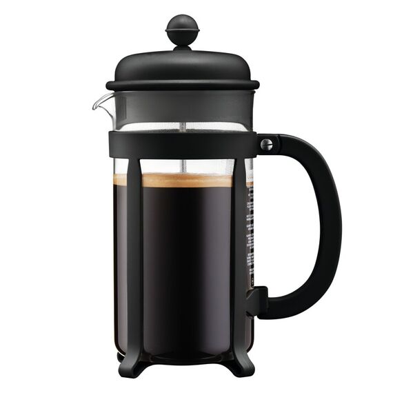 Bodum JAVA Französische Presse 1 l Schwarz, Transparent