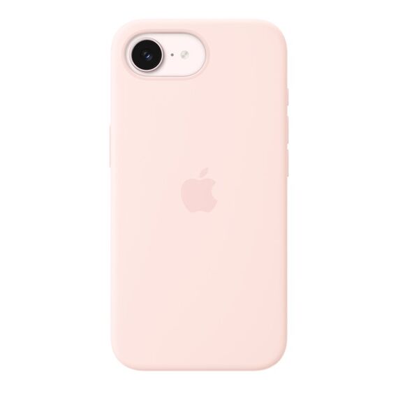 Apple iPhone 17e Silikon Case mit MagSafe – Hellrosa, Farbe: Pink