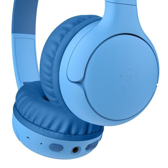 Belkin AUD012HQBL Kopfhörer & Headset Verkabelt & Kabellos Kopfband Musik Bluetooth Blau, 4 image