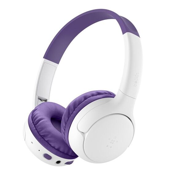 Belkin AUD012hqPU Kopfhörer Verkabelt & Kabellos Kopfband Musik Bluetooth Weiß, Violett