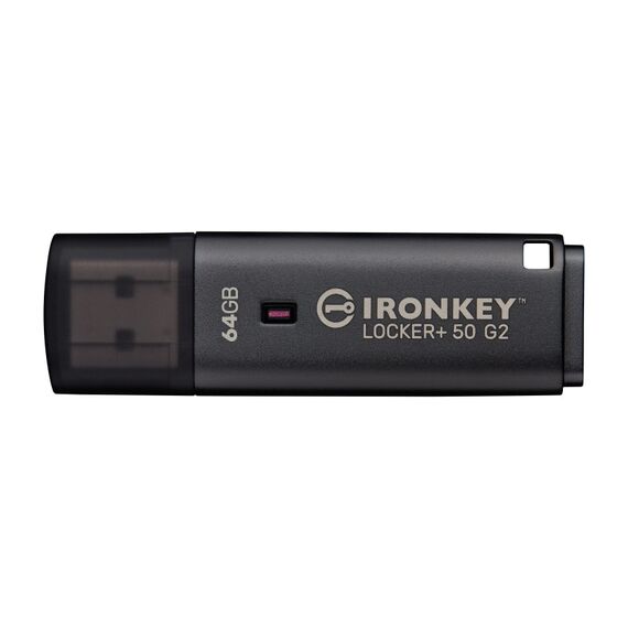 Kingston Technology IronKey 64GB Locker Plus 50 G2, FIPS 197, AES-256, Kapazität: 64 GB