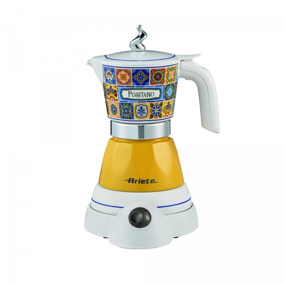 Ariete 1358/1P Manuell Elektrische Espressokanne 0,14 l, Farbe: Blau, Gelb
