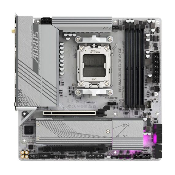 GIGABYTE B650M AORUS ELITE AX ICE Mainboard, 2 image