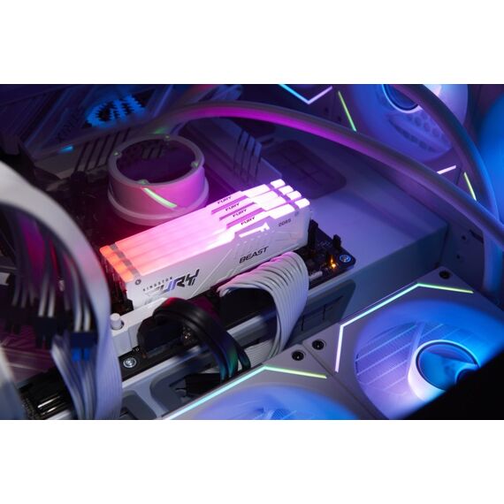 Kingston Technology FURY Beast 32GB 6000MT/s DDR5 CL30 DIMM (2er-Kit) White RGB EXPO, Farbe: Weiß, 7 image