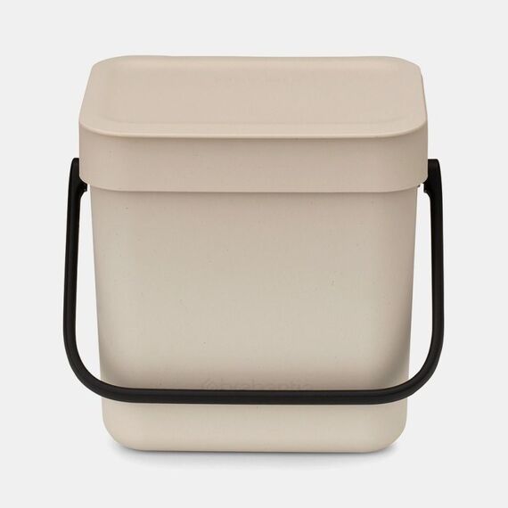 Brabantia Sort & Go 3 l Rechteckig Recycelbarer Kunststoff Beige