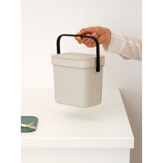 Brabantia Sort & Go 3 l Rechteckig Recycelbarer Kunststoff Beige, 3 image