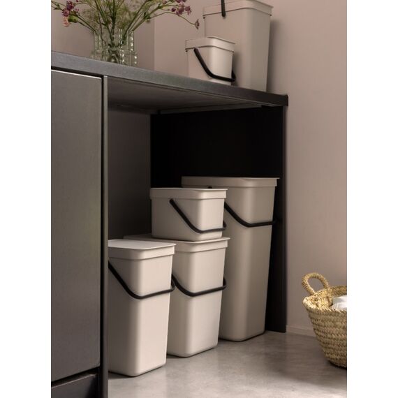 Brabantia Sort & Go 6 l Rechteckig Recycelbarer Kunststoff Beige, Farbe: Beige, 7 image