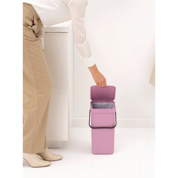 Brabantia Sort & Go 12 l Rechteckig Recycelbarer Kunststoff Pink, 4 image