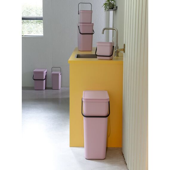Brabantia Sort & Go 12 l Rechteckig Recycelbarer Kunststoff Pink, 7 image