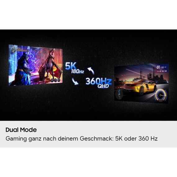 Samsung 27" Odyssey G8 (G80HF) 5K 180Hz / QHD 360Hz Gaming Monitor, 11 image
