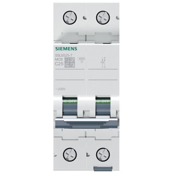 Siemens LS-SCHALTER 6KA 1+N-POL C25