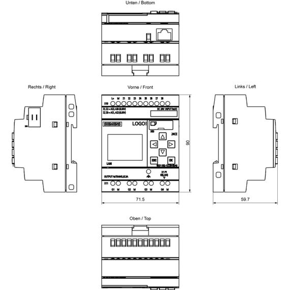 Siemens 6ED1052-1CC08-0BA2 SPS-Steuerungsmodul 24 V/DC, 5 image