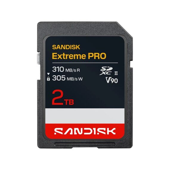 SanDisk Extreme PRO SD UHS-II V90 Card - 2TB SDXC