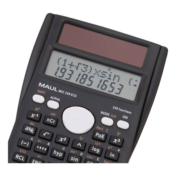 MAUL MSC 240 ECO Taschenrechner Desktop Display-Rechner Schwarz, 3 image
