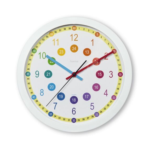 Hama 00222203 Wand- /Tischuhr Analoge Uhr Kreis Mehrfarbig