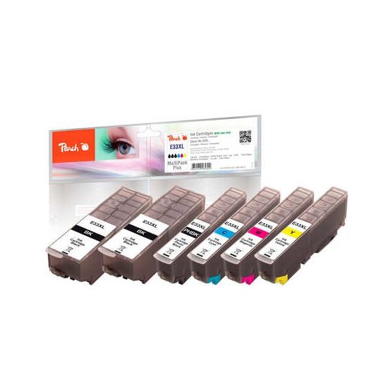 Peach 0F319672 Druckerpatrone 6 Stück(e) Hohe (XL-) Ausbeute Schwarz, Cyan, Magenta, Gelb