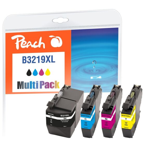 Peach 320287 Druckerpatrone 4 Stück(e) Kompatibel Hohe (XL-) Ausbeute Schwarz, Cyan, Magenta, Gelb
