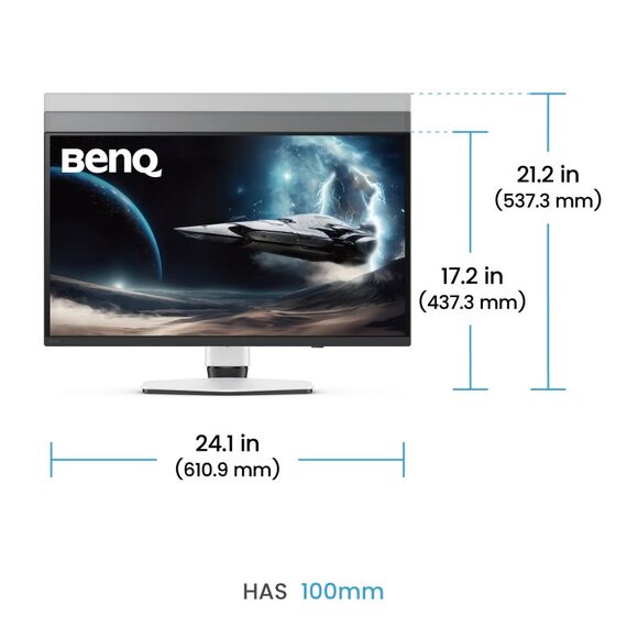 BenQ EX271QZ Computerbildschirm 67,3 cm (26.5") 2560 x 1440 Pixel 2K OLED Weiß, 5 image