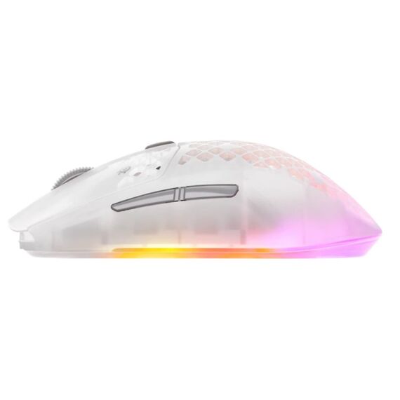 Steelseries Aerox 3 Wireless Gen 2 Maus Gaming Rechts RF Wireless + Bluetooth Optisch 26000 DPI, Farbe: Transparent, Weiß, 3 image