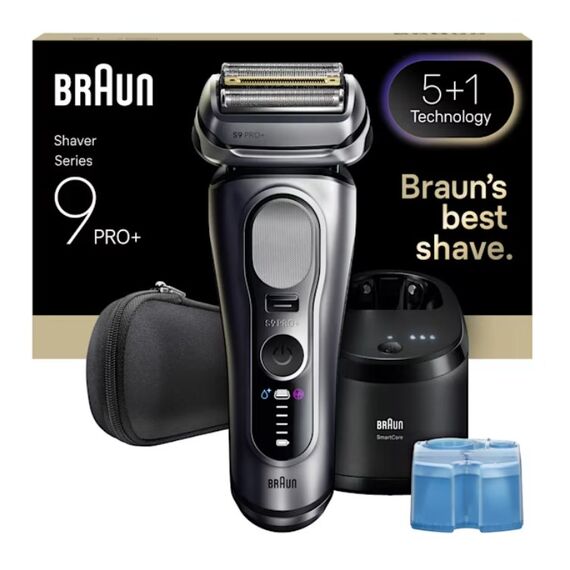 Braun Series 9 Pro+ 9667CC Folienschaber Trimmer Silber, Farbe: Silber