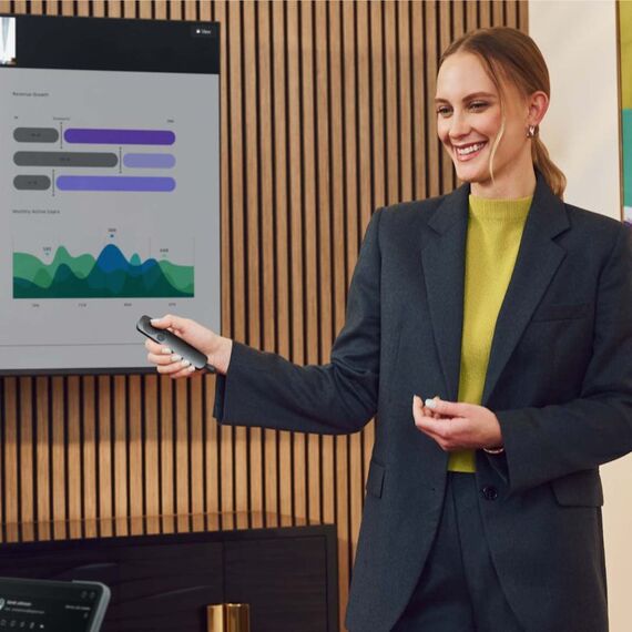 Logitech Spotlight 2 Funk-Presenter Bluetooth/RF Graphit, Farbe: Graphit, 3 image