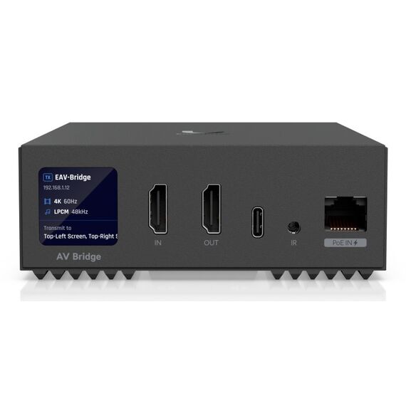 Ubiquiti Enterprise Audio/Video Bridge AV-Sender und -Empfänger Schwarz