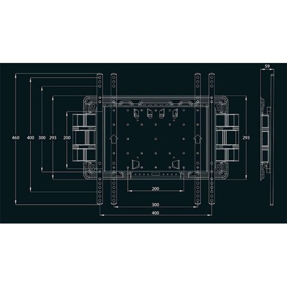Multibrackets 9697 Halterung für Schilderdisplays 2,16 m (85") Schwarz, 7 image