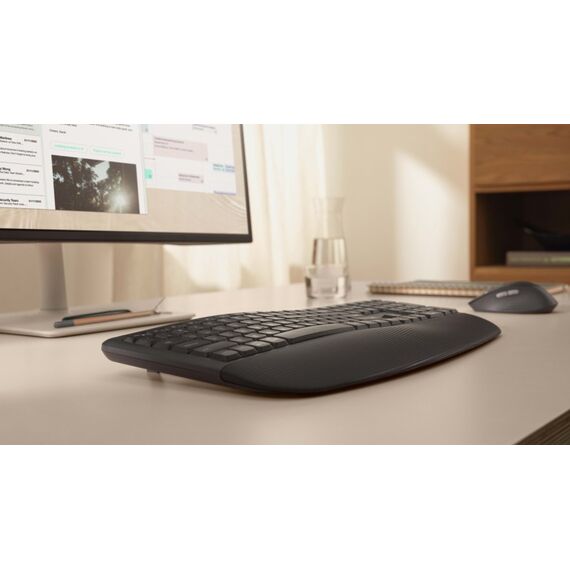 Logitech Signature Comfort Plus Combo MK880 Tastatur Maus enthalten Universal RF Wireless + Bluetooth QWERTZ Schweiz Graphit, 6 image