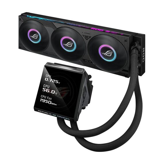 ASUS ROG Strix LC IV 360 ARGB LCD Prozessor All-in-One-Flüssigkeitskühler 12 cm Schwarz, 4 image
