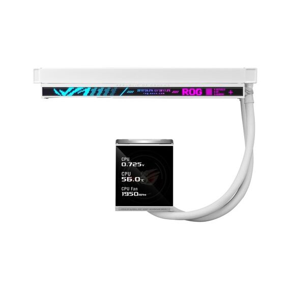 ASUS ROG Strix LC IV 360 ARGB LCD White Edition Prozessor Flüssigkeitskühlung 12 cm Weiß, 6 image