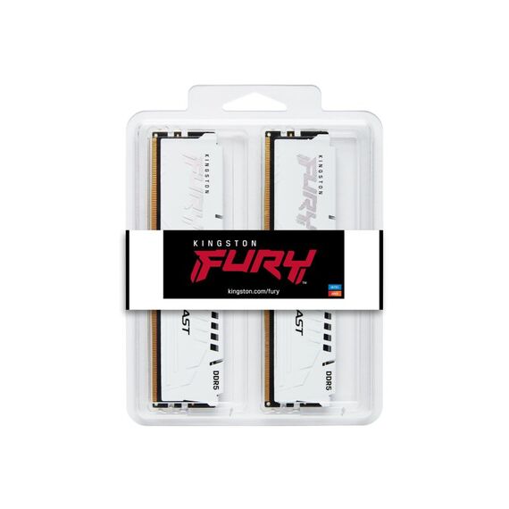 Kingston Technology FURY Beast 32 GB 6000 MT/s DDR5 CL30 DIMM (Kit of 2) White EXPO, Farbe: Weiß, 4 image