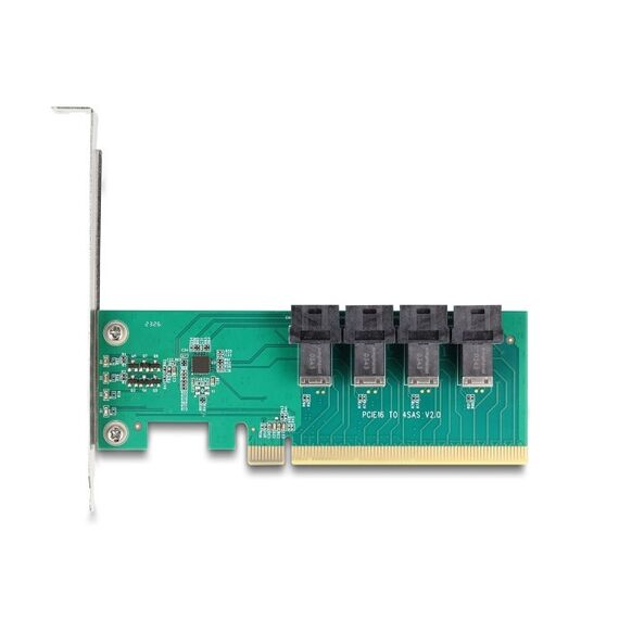 DeLOCK PCI Express x16 Karte zu 4 x intern SFF-8643 NVMe - Bifurcation - Low Profile Formfaktor, 4 image