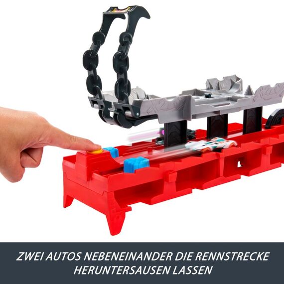 Hot Wheels City ultimativer 2-in-1 Drachentransporter und 2 Spielzeugautos im Maßstab 1:64, 10 image