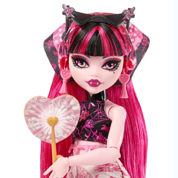 Monster High Skulltimate Secrets Gore-geous Oasis Spielset, Draculaura-Puppe und Zubehörteile, 3 image