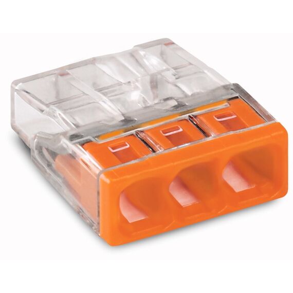 Wago 2273-203 Kabelspalter oder -kombinator Orange, Transparent