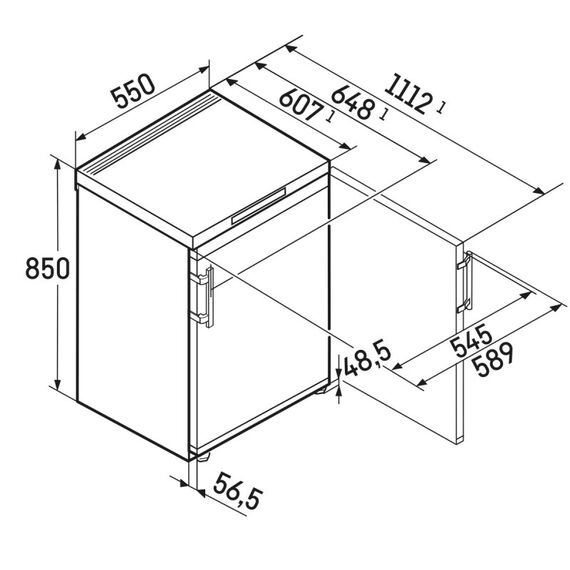 Liebherr Fc 1404 Pure Gefrierschrank Freistehend 107 l Weiß, 4 image