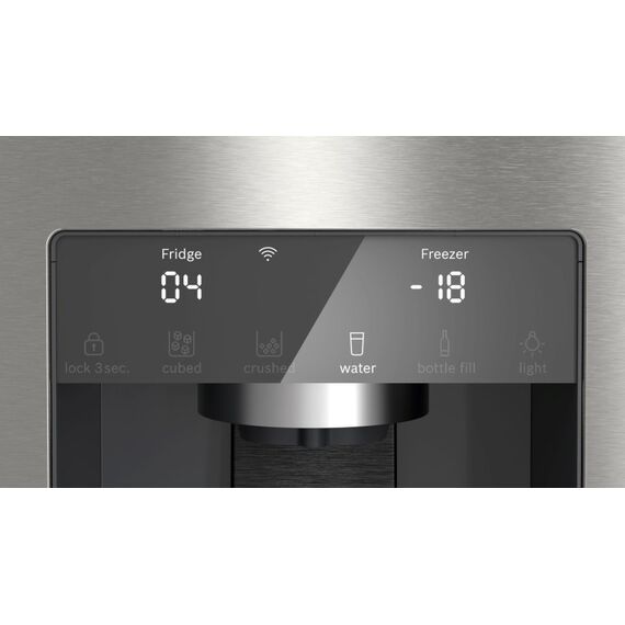 Bosch Serie 6 KFI96APEA Side-by-Side Kühlkombination Freistehend 574 l Gebürsteter Stahl, 6 image
