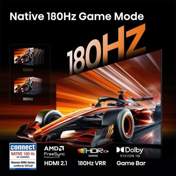 Hisense 75 '' UR9DS | RGB MiniLED Smart TV 4K 180 Hz, 14 image