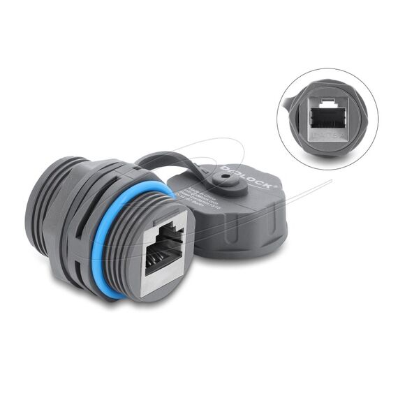 DeLOCK 87157 Keystone-Modul, Farbe: Grau