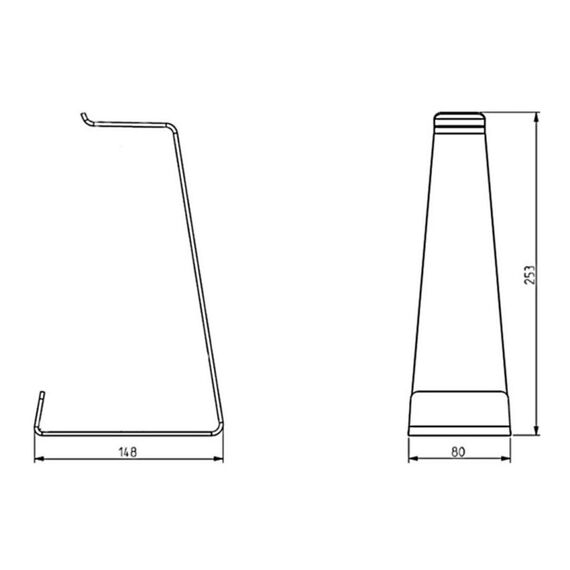 Multibrackets 2050 Kopfhörer-/Headset-Zubehör Kopfhörer-Halterung, 4 image