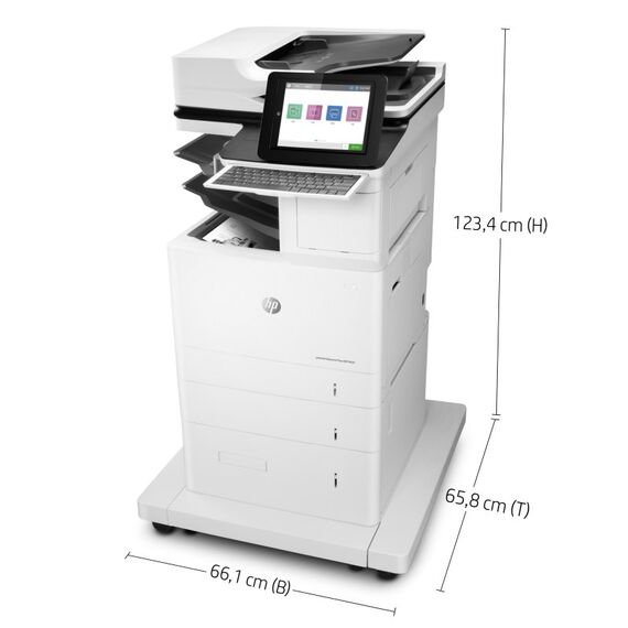 HP LaserJet Enterprise Flow M636z Wireless Multifunction Schwarzweiß Drucker, Kopierer, Scanner; Duplex, 5 image